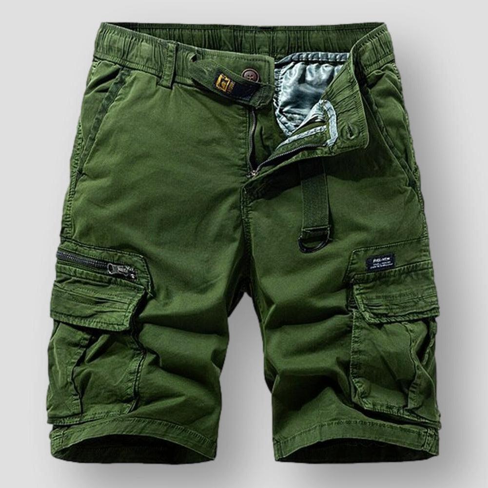 Hommes - Short cargo classique - Tissu en coton résistant - Design utilitaire élégant pour un confort quotidien