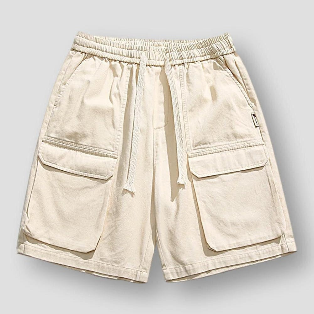 Hommes - Short Confort - Tissu Doux Comme la Neige - Tenue Décontractée Élégante pour un Confort Quotidien
