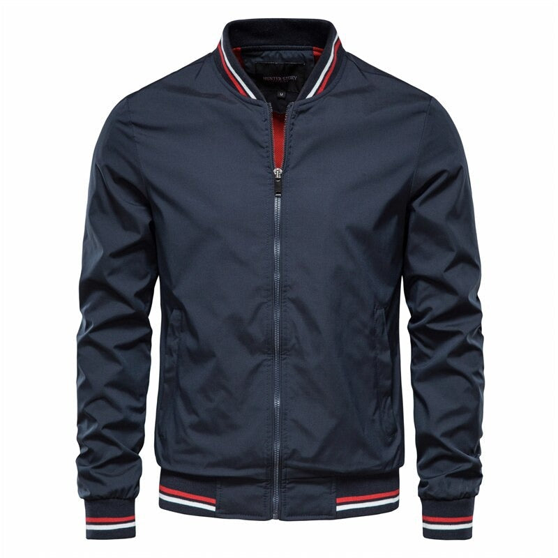 Hommes - Blouson bombardier cintré - Matériaux de qualité - Vêtement d'extérieur élégant - Mode tendance été