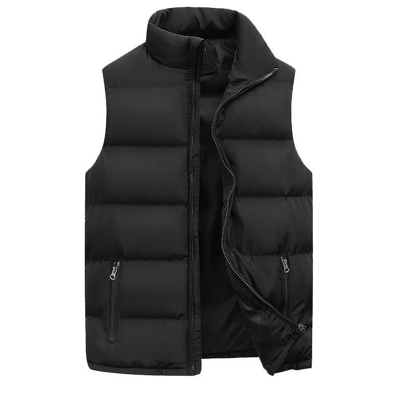 Hommes - Gilet d'hiver - Design zippé élégant - Finition matelassée - Vêtement chaud et stylé pour l'hiver