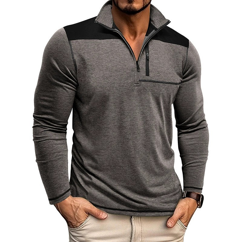 Hommes - Chemise Pullover Slim Fit - Tricot Doux - Confort et Élégance