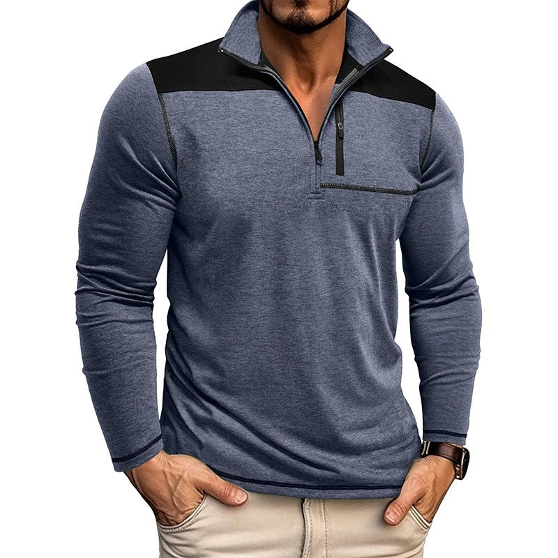 Hommes - Chemise Pullover Slim Fit - Tricot Doux - Confort et Élégance