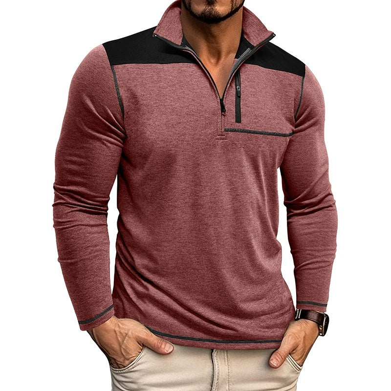 Hommes - Chemise Pullover Slim Fit - Tricot Doux - Confort et Élégance