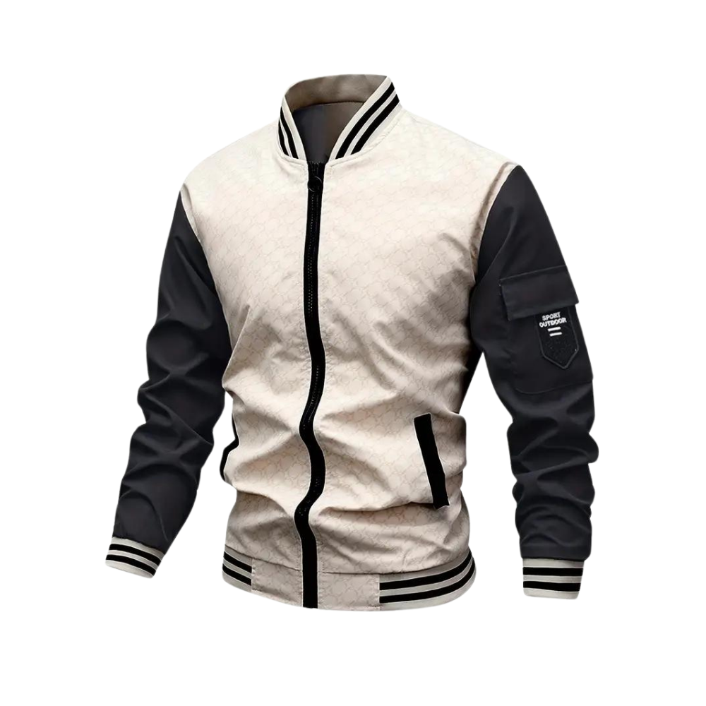 Hommes - Blouson Bombardier - Matières douces - Coupe Régulière - Style Tendance et Confortable