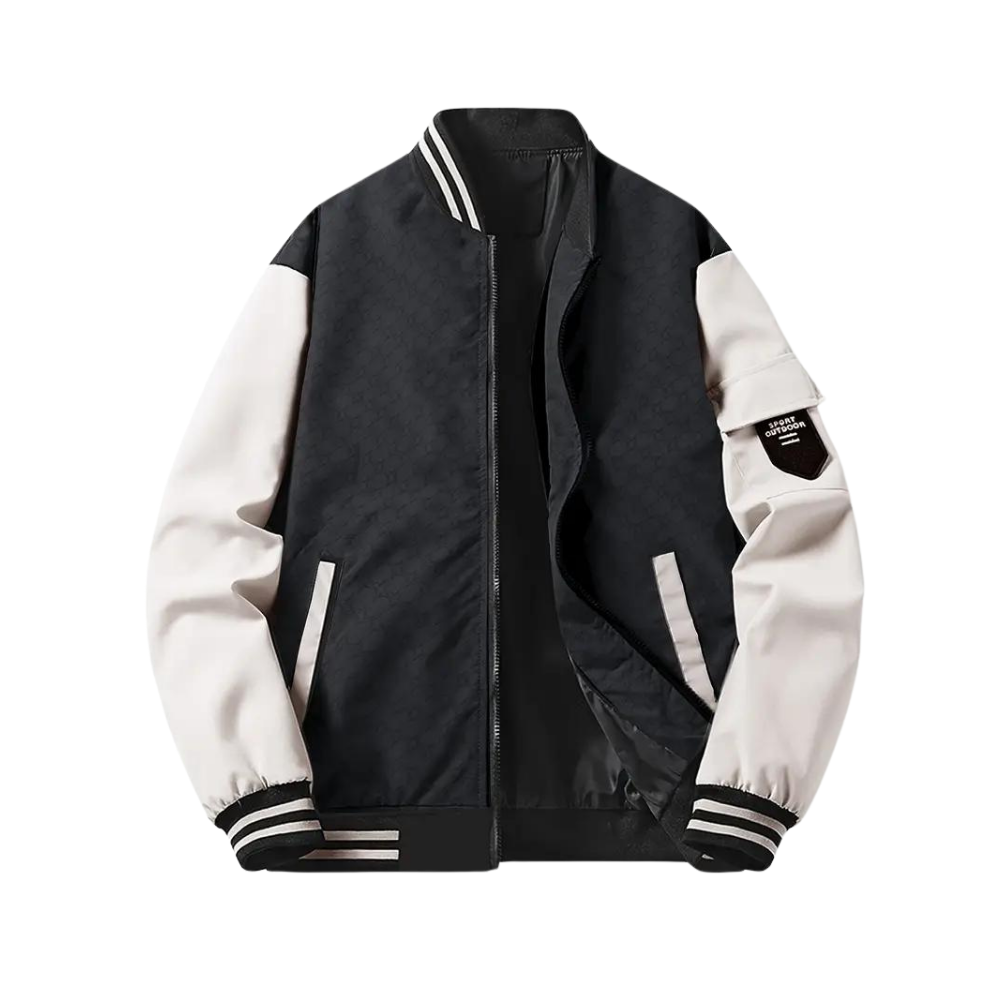 Hommes - Blouson Bombardier - Matières douces - Coupe Régulière - Style Tendance et Confortable