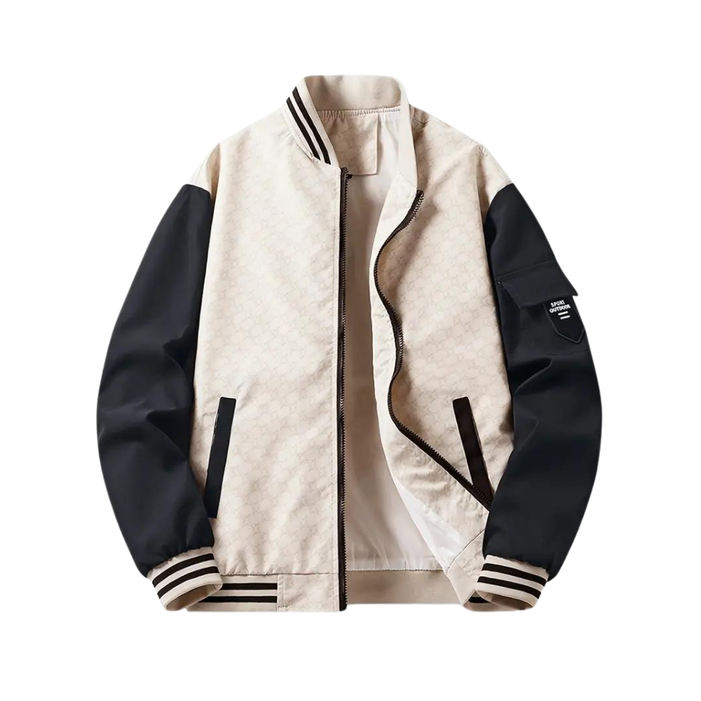 Hommes - Blouson Bombardier - Matières douces - Coupe Régulière - Style Tendance et Confortable