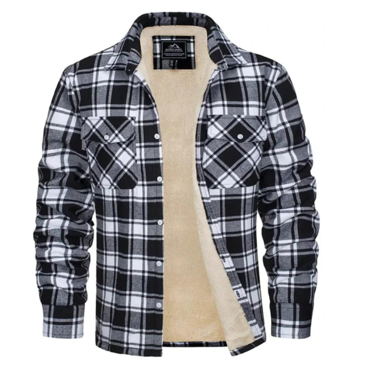 Hommes - Veste - Tissu durable - Flanelle doublée en sherpa - Parfaite pour l'hiver