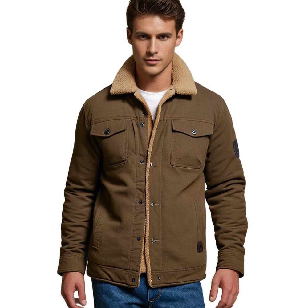 Hommes - Veste bombardier - Denim - Vintage - Idéale pour le printemps et les journées fraîches