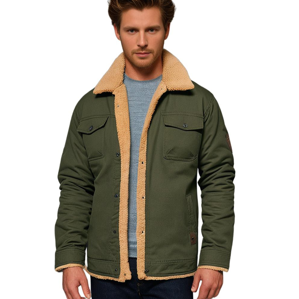 Hommes - Veste bombardier - Denim - Vintage - Idéale pour le printemps et les journées fraîches