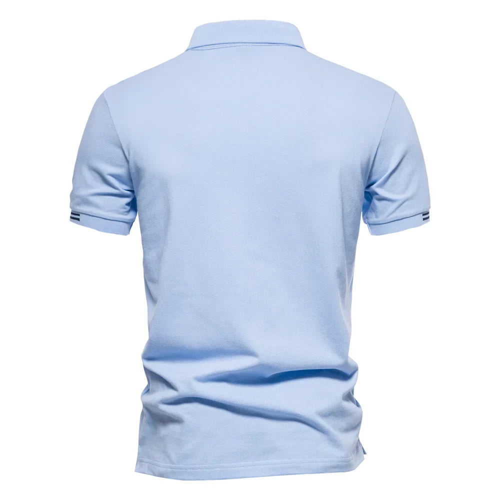 Hommes - Polo Chic et Élégant - Style Décontracté en Coton - Tenue Stylée pour Toutes Occasions