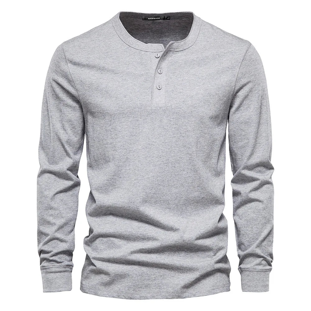 Hommes - Chemise - Coton - Manches longues - Style classique et décontracté pour un look tendance