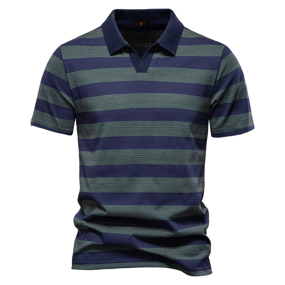 Hommes - Polo décontracté en maille douce - Coton - Confort quotidien - Style élégant et relaxant