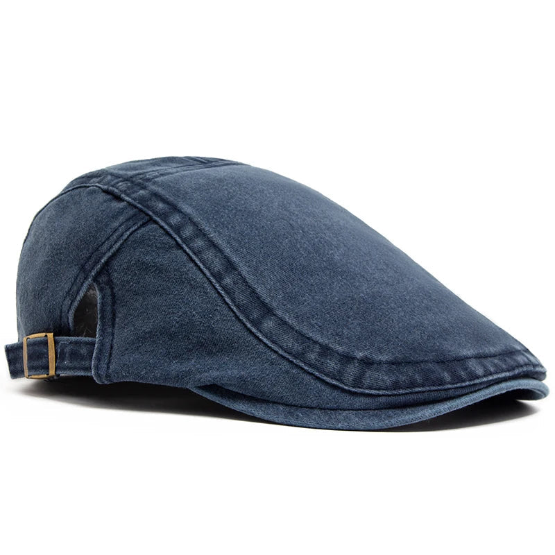 Hommes - Béret Vintage Ajustable - Matière Souple - Chapeau Classique de Style Français pour Tous les Jours