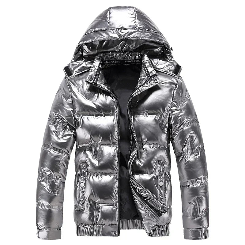 Hommes - Doudoune à capuche - Tissu résistant - Vêtements d'hiver élégants - Manteau chaud et stylé