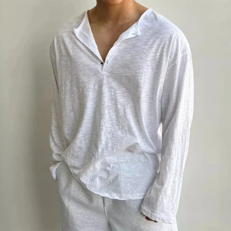 Hommes - Chemise - Coton doux - Tissu Linen Wave - Style élégant et confort optimal