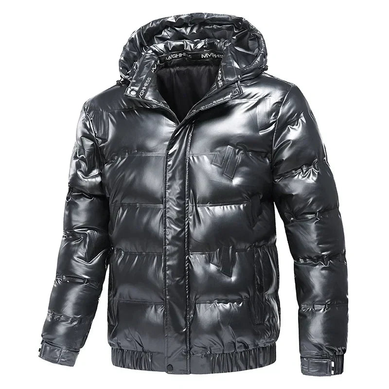 Hommes - Doudoune à capuche - Tissu résistant - Vêtements d'hiver élégants - Manteau chaud et stylé