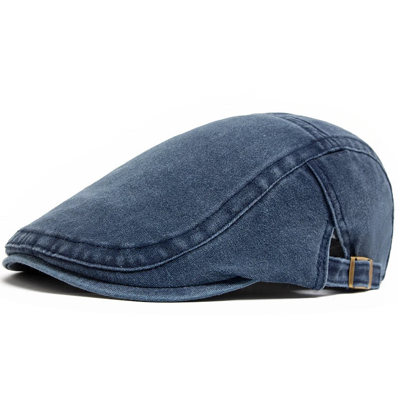 Hommes - Béret Vintage Ajustable - Matière Souple - Chapeau Classique de Style Français pour Tous les Jours