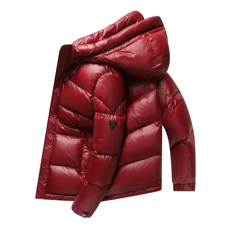 Hommes - Veste en duvet d'hiver - Capuche - Chaude et élégante - Veste d'hiver confortable