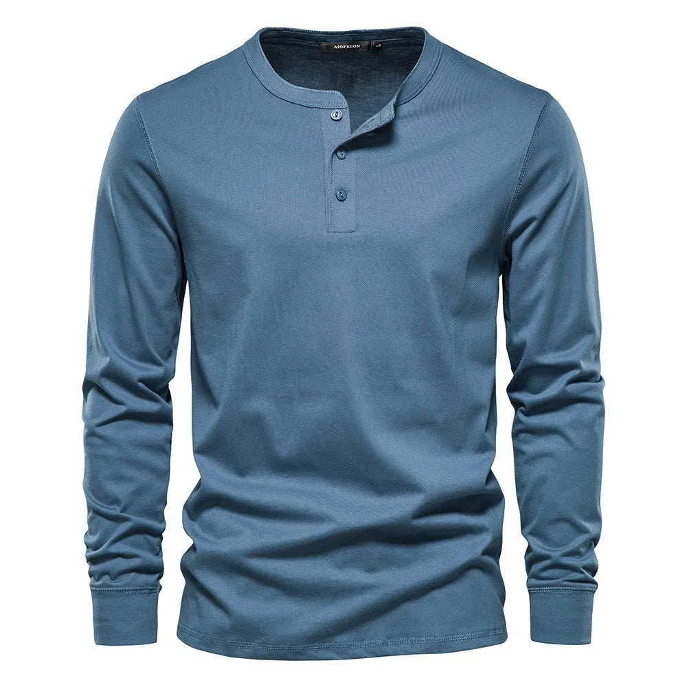 Hommes - Chemise - Coton - Manches longues - Style classique et décontracté pour un look tendance