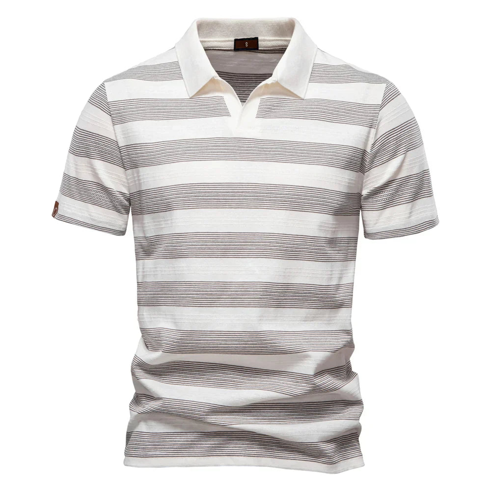 Hommes - Polo décontracté en maille douce - Coton - Confort quotidien - Style élégant et relaxant