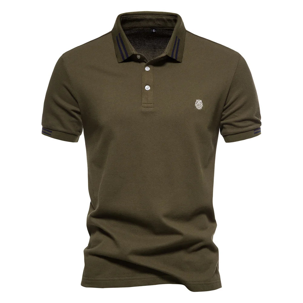 Hommes - Polo Chic et Élégant - Style Décontracté en Coton - Tenue Stylée pour Toutes Occasions
