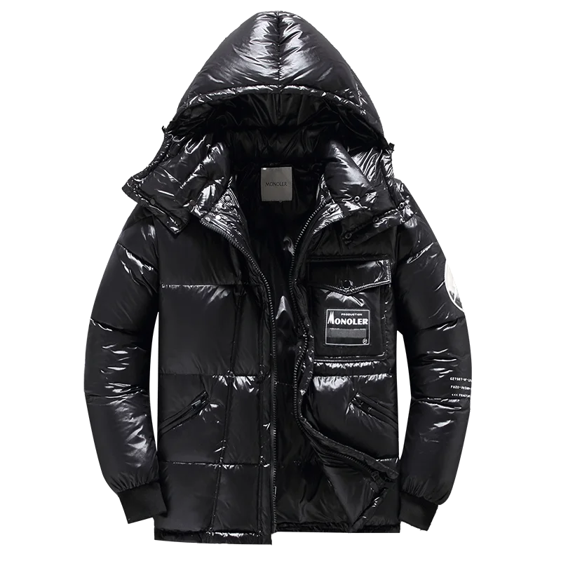 Hommes - Veste en duvet à capuche - Vêtements d'hiver chauds et confortables - Veste chaude pour l'hiver