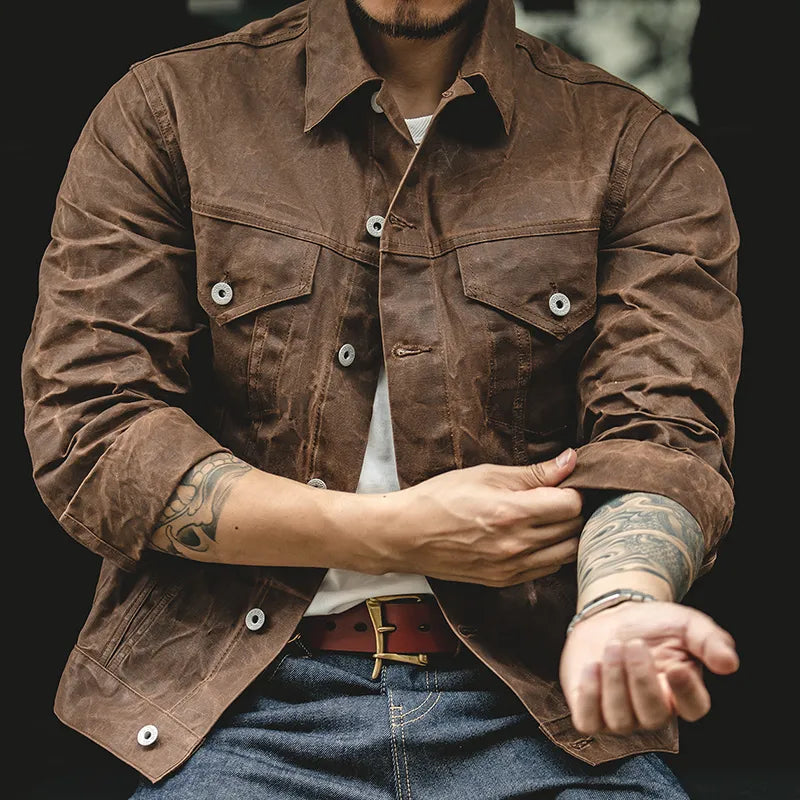 Hommes - Veste Cruiser Doublée - Tissu d'Étain Durable - Indispensable pour l'Extérieur et le Confort