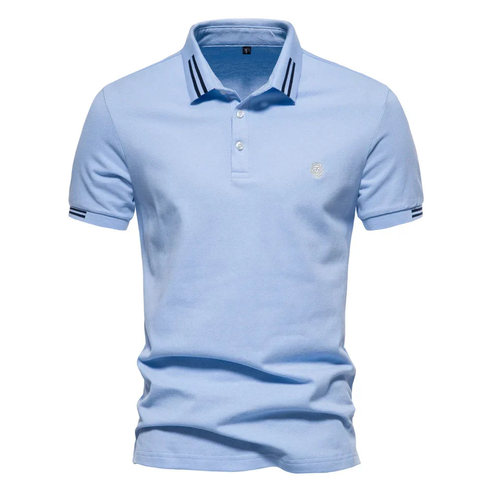 Hommes - Polo Chic et Élégant - Style Décontracté en Coton - Tenue Stylée pour Toutes Occasions