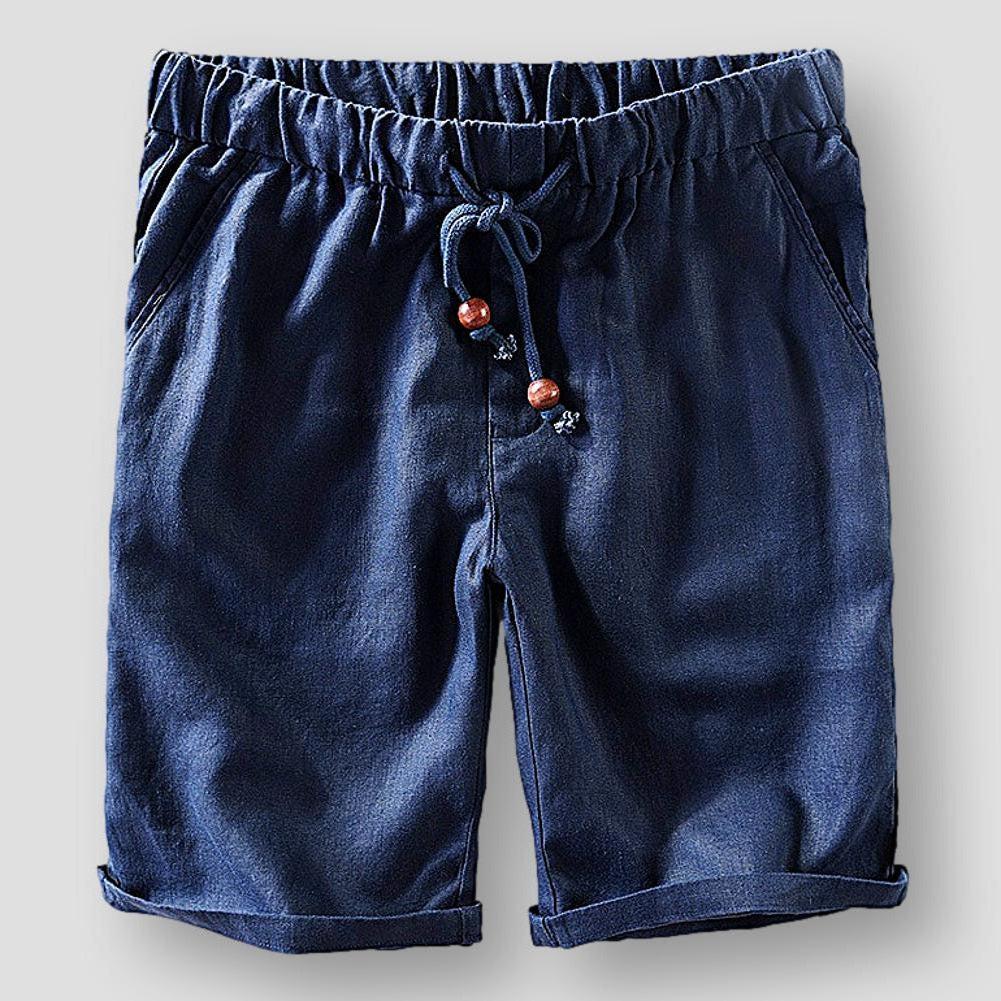 Hommes - Short - Lin Plage léger et confortable - Idéal pour l'été