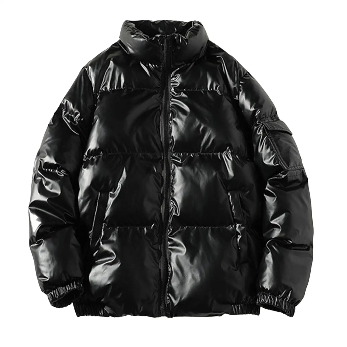 Hommes - Veste d'hiver en duvet - Finition brillante - Vêtement extérieur chaud et élégant - Mode masculine confortable