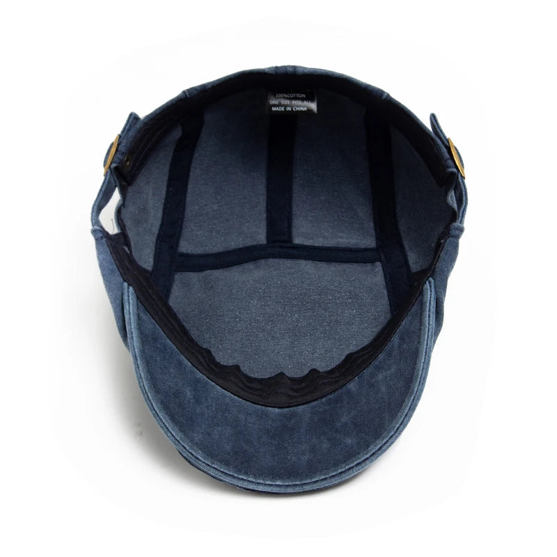 Hommes - Béret Vintage Ajustable - Matière Souple - Chapeau Classique de Style Français pour Tous les Jours