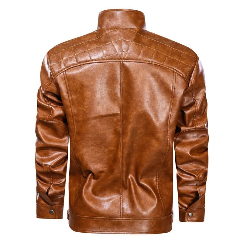 Hommes - Veste de motard - Cuir - Élégante et durable pour un style intemporel