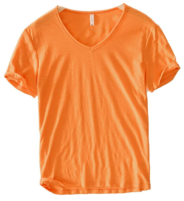 Hommes - Chemise à col en V - Mélange coton-linium - Élégance décontractée pour toutes les occasions