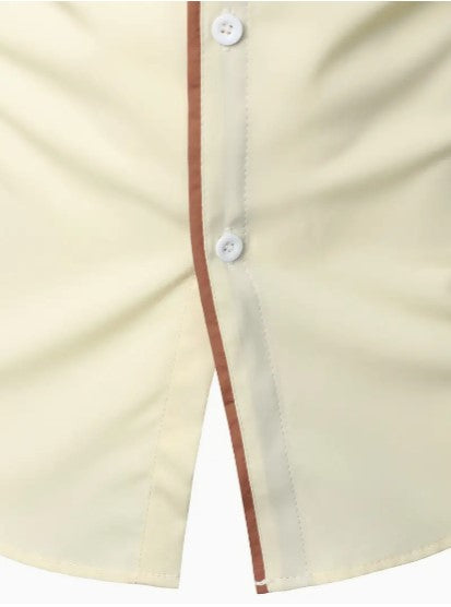 Hommes - Chemise décontractée à manches longues - Mélange de coton léger et respirant - Idéale pour un usage quotidien