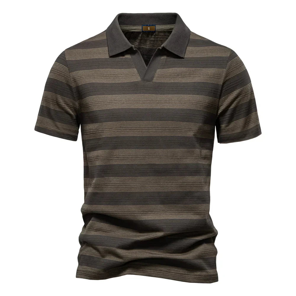 Hommes - Polo décontracté en maille douce - Coton - Confort quotidien - Style élégant et relaxant