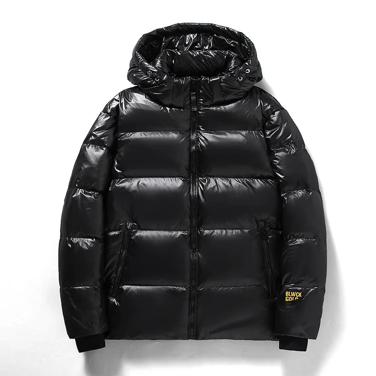 Hommes - Veste à capuche noire - Polaire - Vêtement d'hiver chaud et confortable - Idéal pour les journées froides