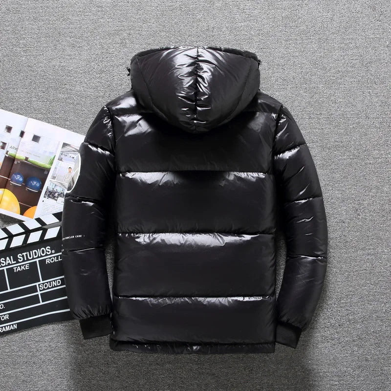 Hommes - Veste en duvet à capuche - Vêtements d'hiver chauds et confortables - Veste chaude pour l'hiver