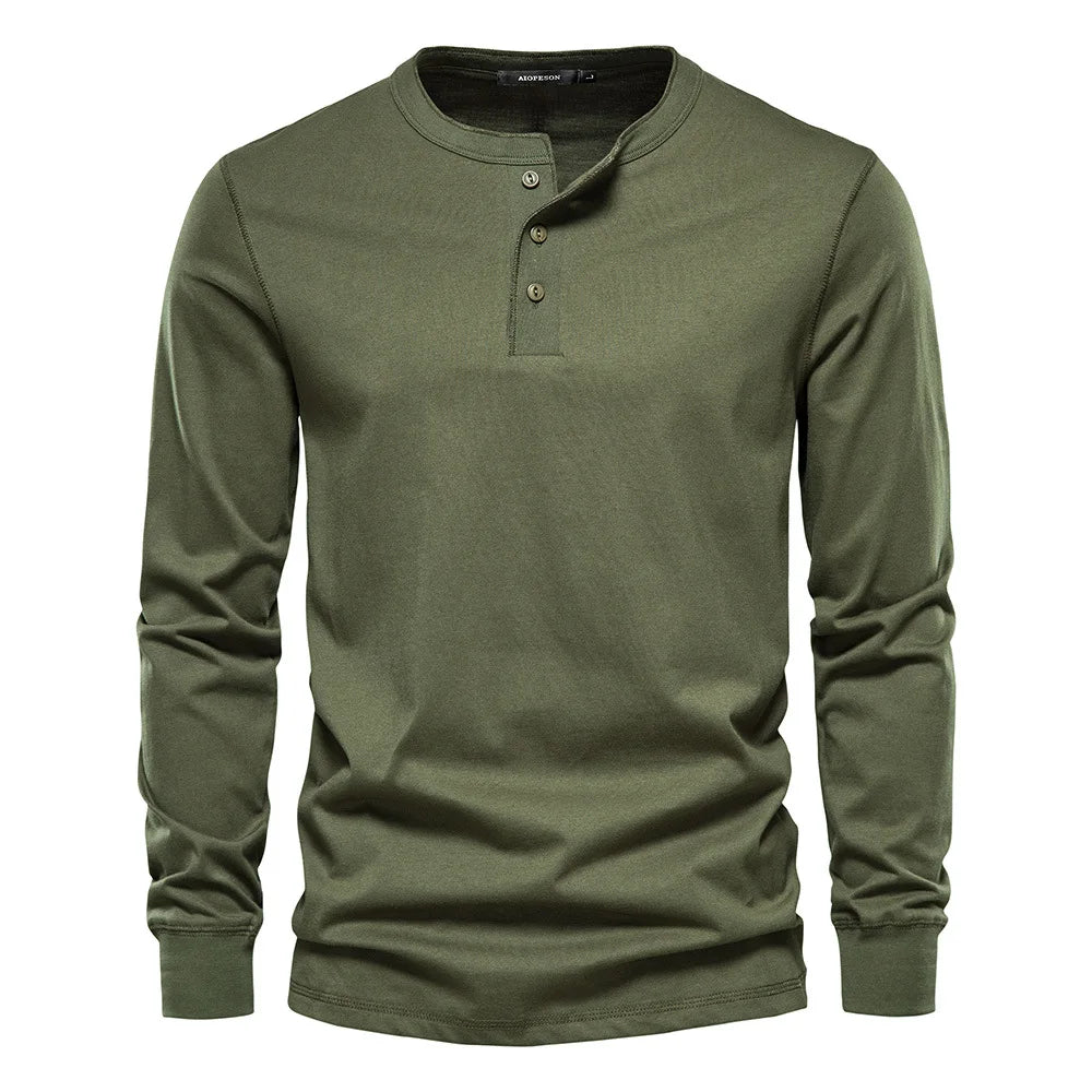 Hommes - Chemise - Coton - Manches longues - Style classique et décontracté pour un look tendance