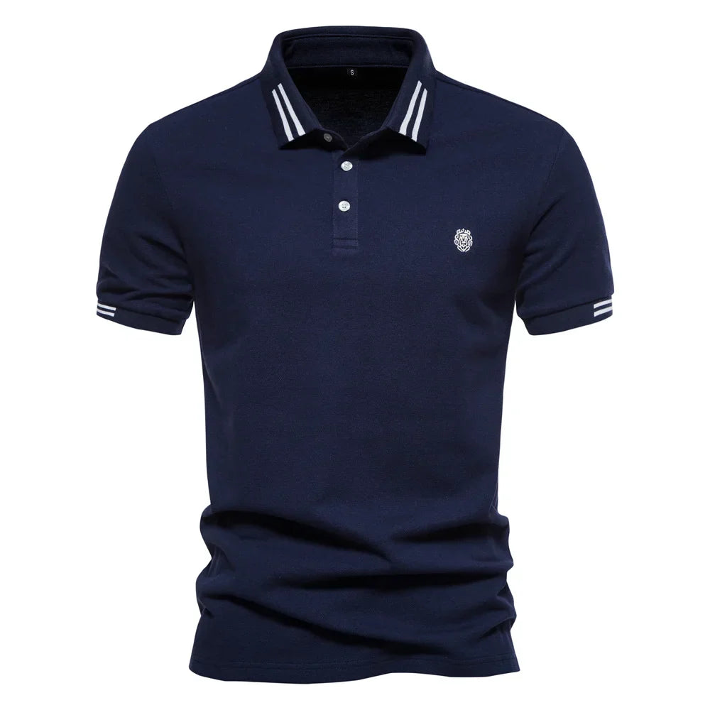 Hommes - Polo Chic et Élégant - Style Décontracté en Coton - Tenue Stylée pour Toutes Occasions