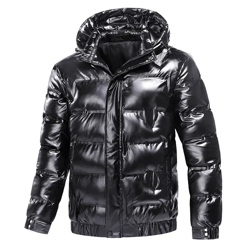 Hommes - Doudoune à capuche - Tissu résistant - Vêtements d'hiver élégants - Manteau chaud et stylé