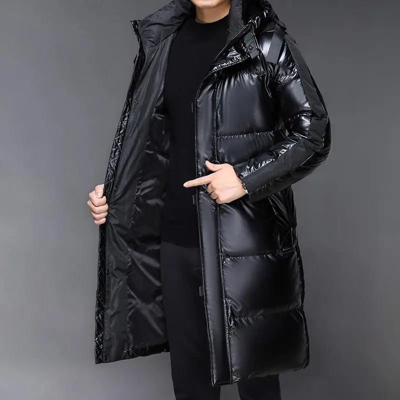 Hommes - Veste en duvet - Capuche - Vêtements d'hiver chauds et confortables - Veste chaude pour l'hiver