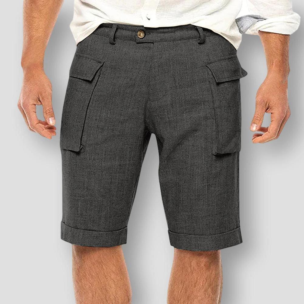 Hommes - Chemise à manches courtes - Coton léger - Style brise fraîche pour les aventures estivales