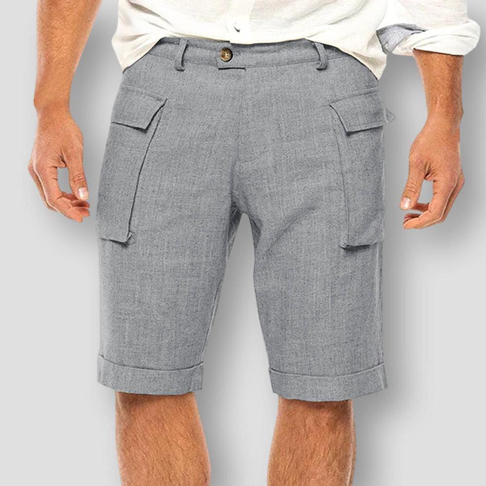 Hommes - Chemise à manches courtes - Coton léger - Style brise fraîche pour les aventures estivales
