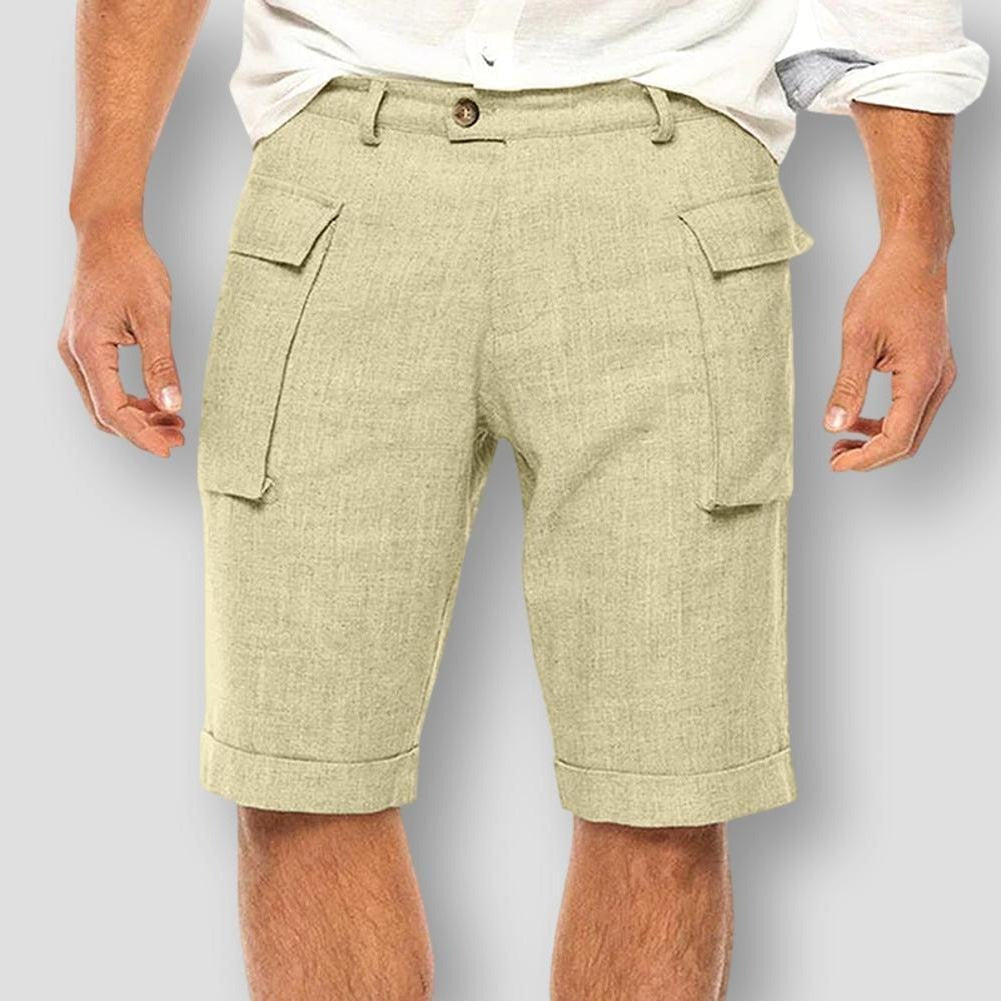 Hommes - Chemise à manches courtes - Coton léger - Style brise fraîche pour les aventures estivales