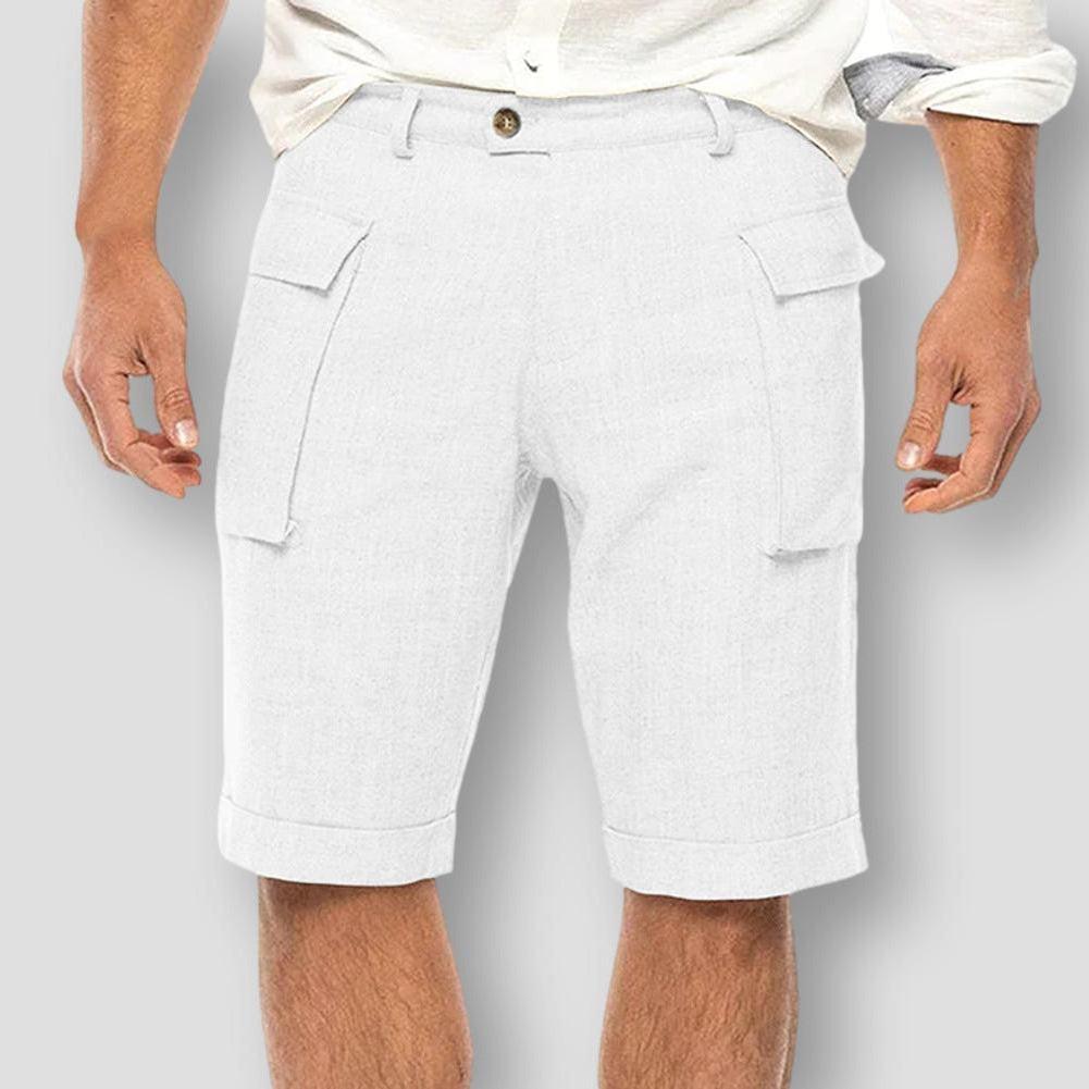 Hommes - Chemise à manches courtes - Coton léger - Style brise fraîche pour les aventures estivales