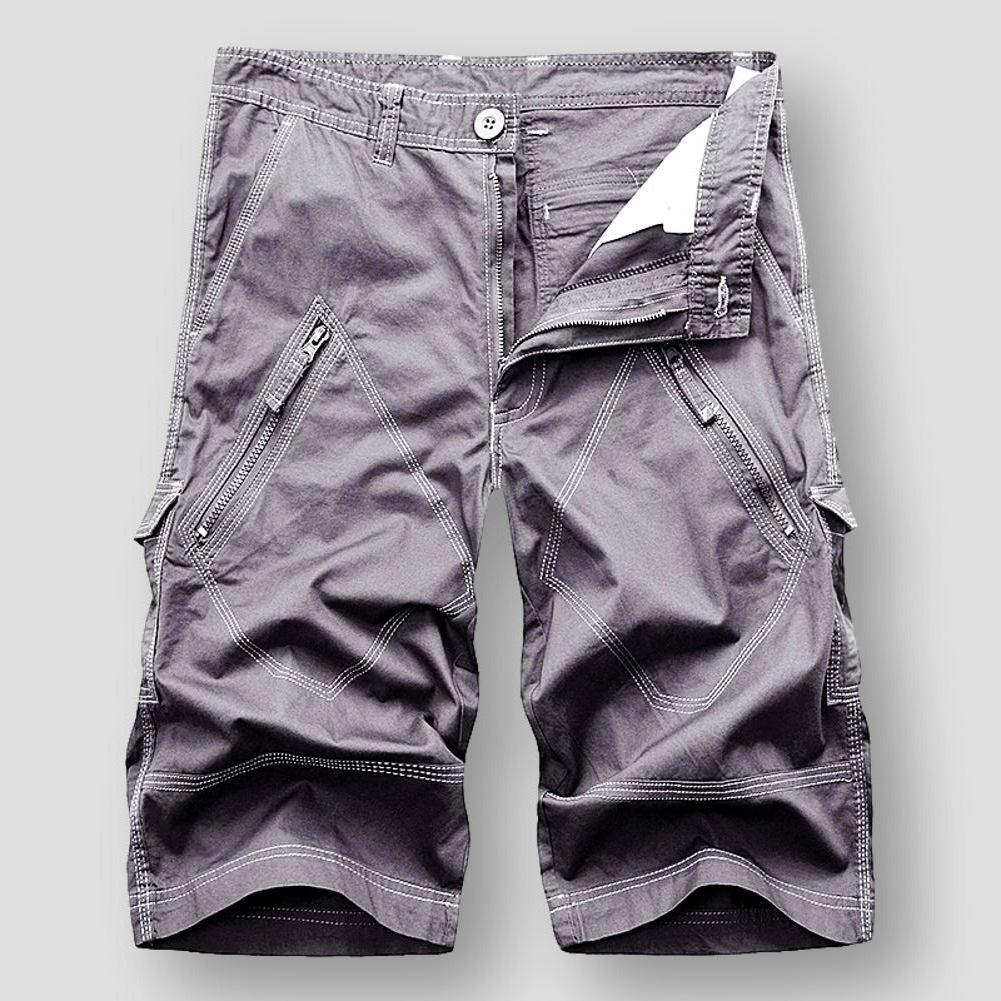 Homme - Short cargo - Coton résistant - Un incontournable polyvalent pour l'aventure en plein air