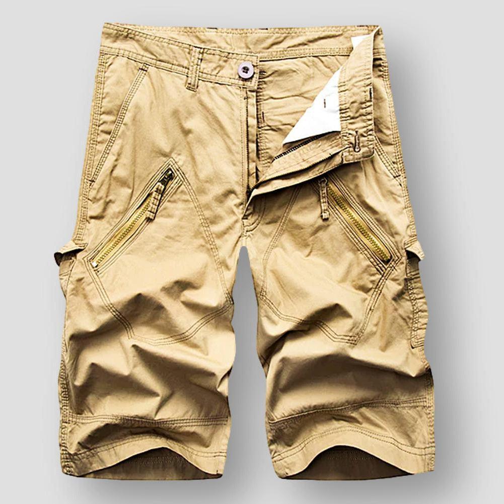 Homme - Short cargo - Coton résistant - Un incontournable polyvalent pour l'aventure en plein air