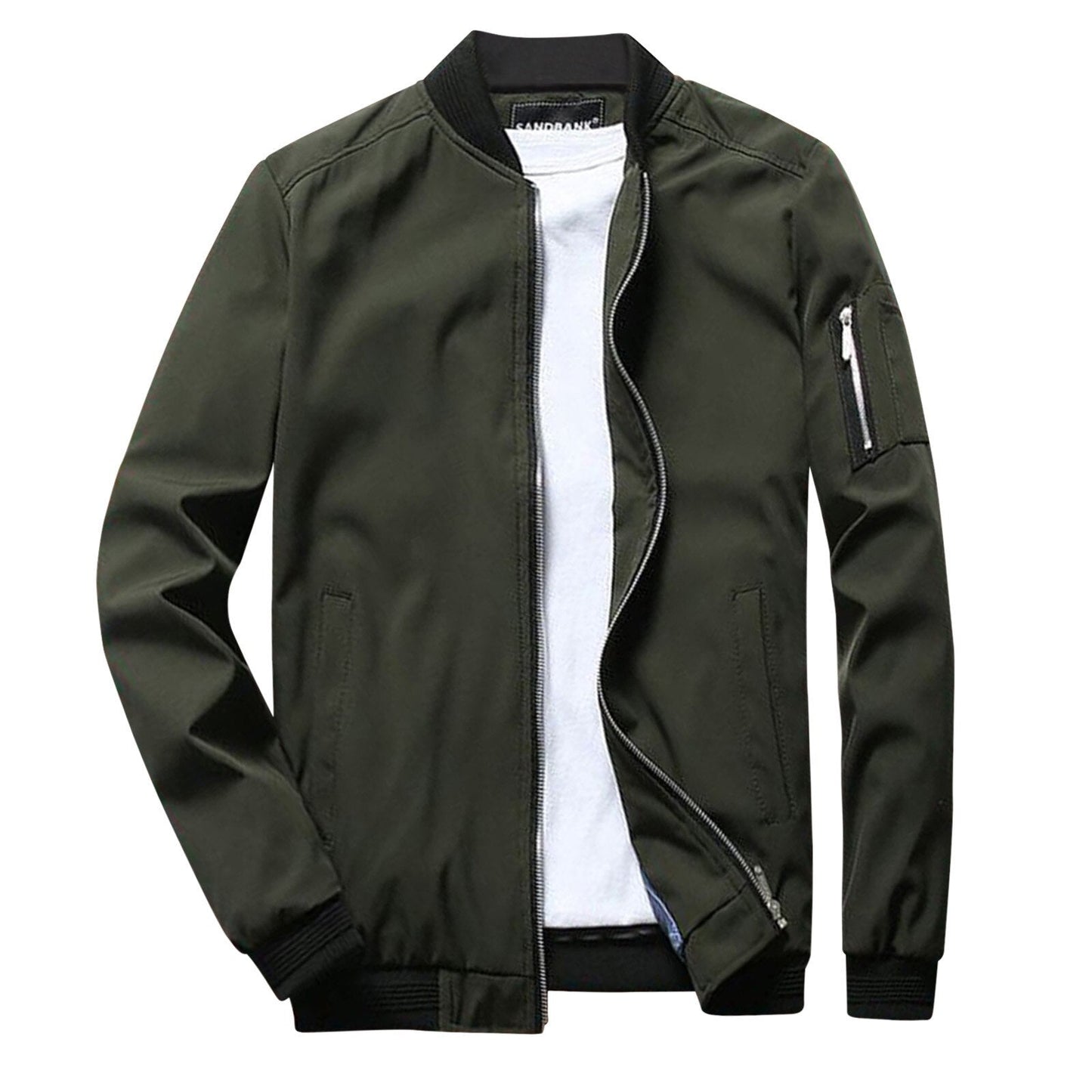 Hommes - Bomber Veste - Tissu respirant - Zippé léger - Style décontracté idéal pour la saison