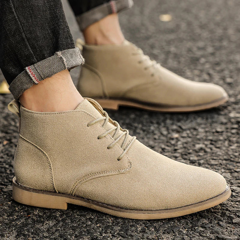 Hommes - Chaussures - Lacets en daim - Style classique élégant - Confort et sophistication