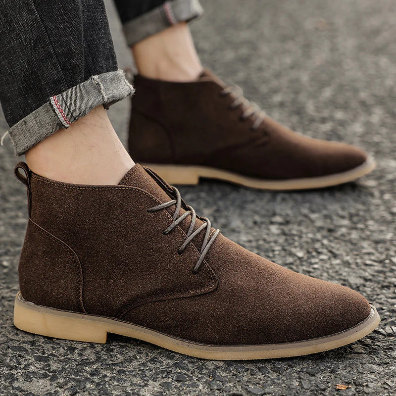 Hommes - Chaussures - Lacets en daim - Style classique élégant - Confort et sophistication